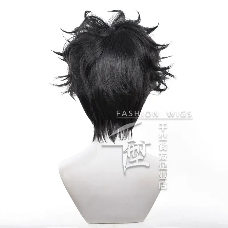 Peruka Cosplay Anime Dandadan Ken Takakura Czarna Krótka Kręcona 30cm Okulary Okarun Momo Impreza dla Kobiet Mężczyzn Rekwizyt Ayase Halloween