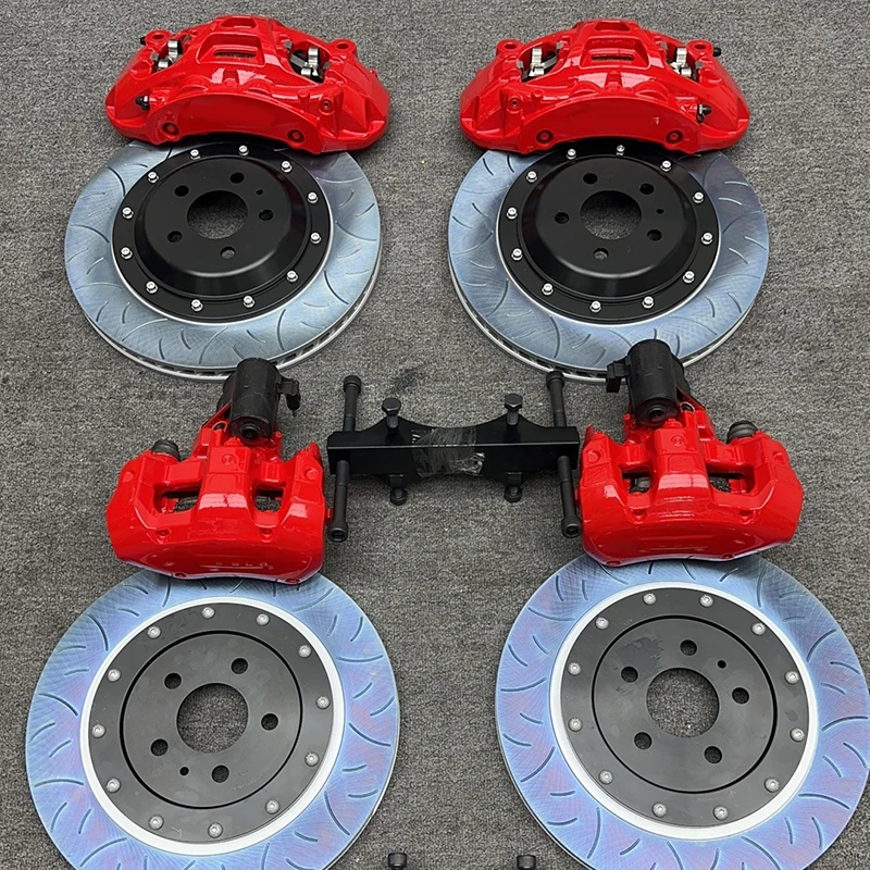 Big Brake System Part  Super  4 Piston Caliper with Rear 1 Pot Brake Kit  Rotor for  Modle 3 Y s 2019- 2023