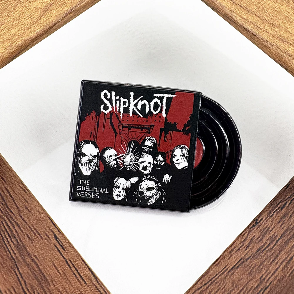Vinyl-Schallplatten-Emaille-Pins Musikalbum-Brosche Kollektion MF-DOOM Metall-Abzeichen Hip-Hop-Rock-Band Anstecknadel Fanschmuck Geschenk – Detail 4