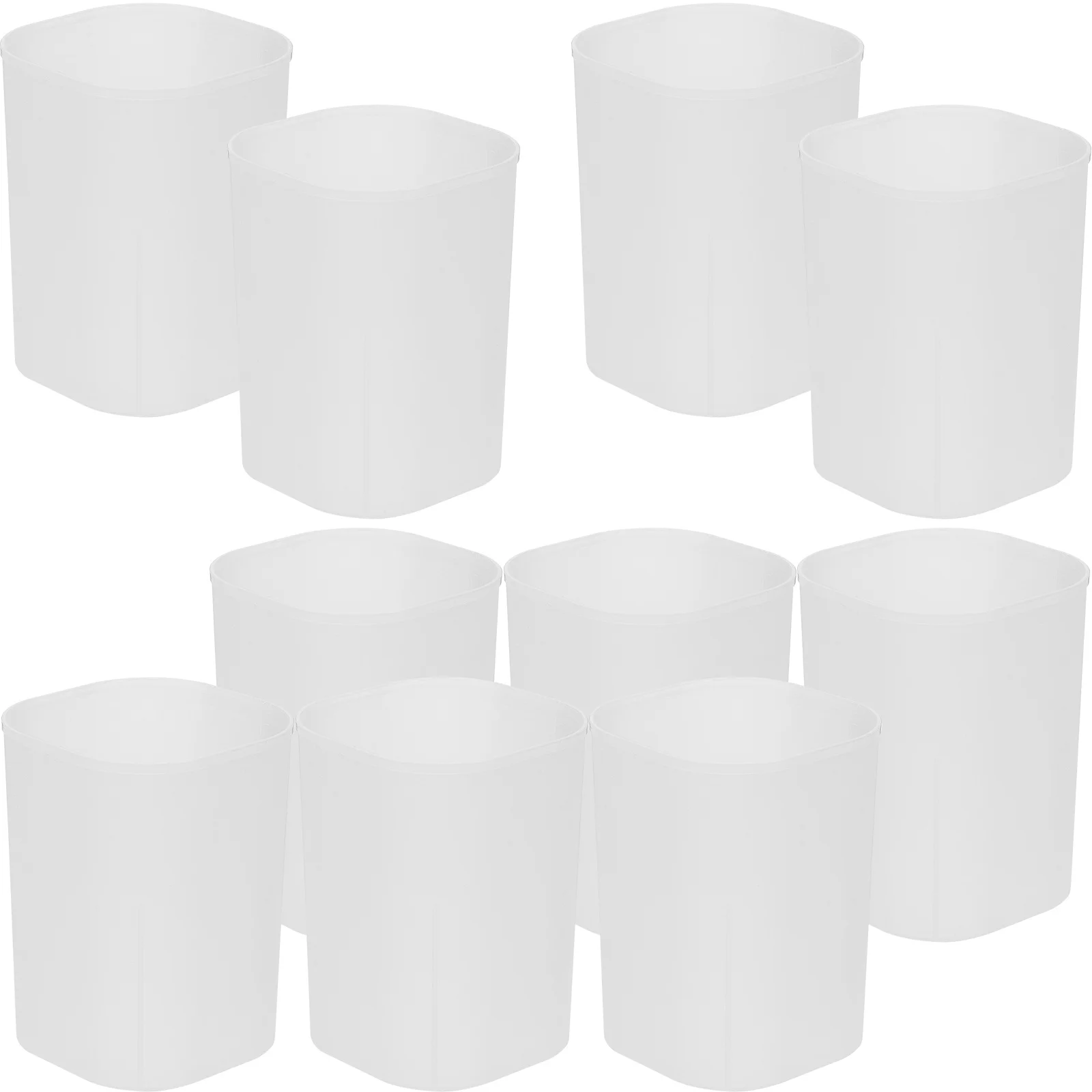 10 stuks bureau pen organizer stevige plastic potlood cup frisse kleur modieuze desktop houder voor kantoor schoolbenodigdheden en