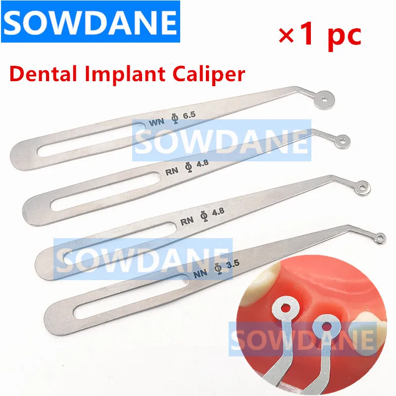 

1pc Dental Implant Caliper Adjustable Positioning Planning Ruler Interdental Measuring Ruler Implant Diagnosis Ruler Calipers