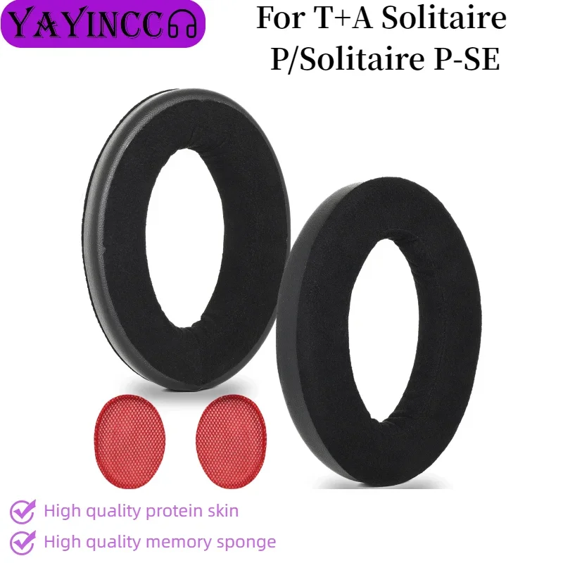 

YAYINCC Replacement Ear Pads Cushions Earmuffs Repair Parts Repair Parts For T+A Solitaire P/Solitaire P-SE Gaming Headset