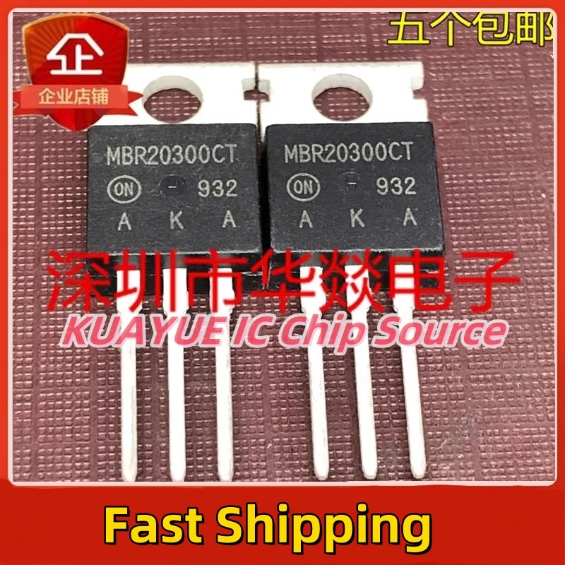 10PCS-30PCS/MBR20300CT   TO-220 300V 20A/  Quality Fast Shipping  In Stock