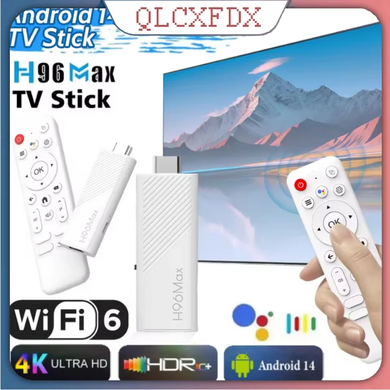 أحدث جهاز Android 14.0 TV Stick HD 4K Mini TV Stick 2GB 8GB 2.4G&5G Android TV Stick Allwinner H313 رباعي النواة دونغل مع جهاز تحكم عن بعد