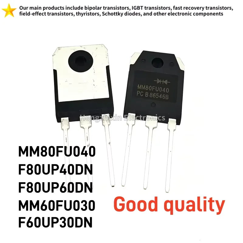 10pcs Good Quality MM80FU040 F80UP40DN F80UP60DN MM60FU030 F60UP30DN TO-3P Fast Recovery Rectifier Diode