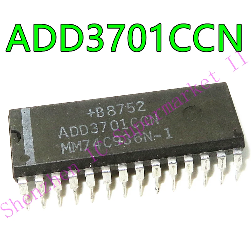 (1PCS) ADD3701CCN DIP-28 3 3/4 DIGIT DVM WITH MULTIPLEXED 7-SEGMENT OUTPUT