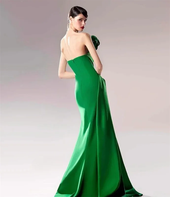 Little Daisy Customized  Flower Cocktail Party Mermaid Strapless Bespoke Occasion  Floor Length