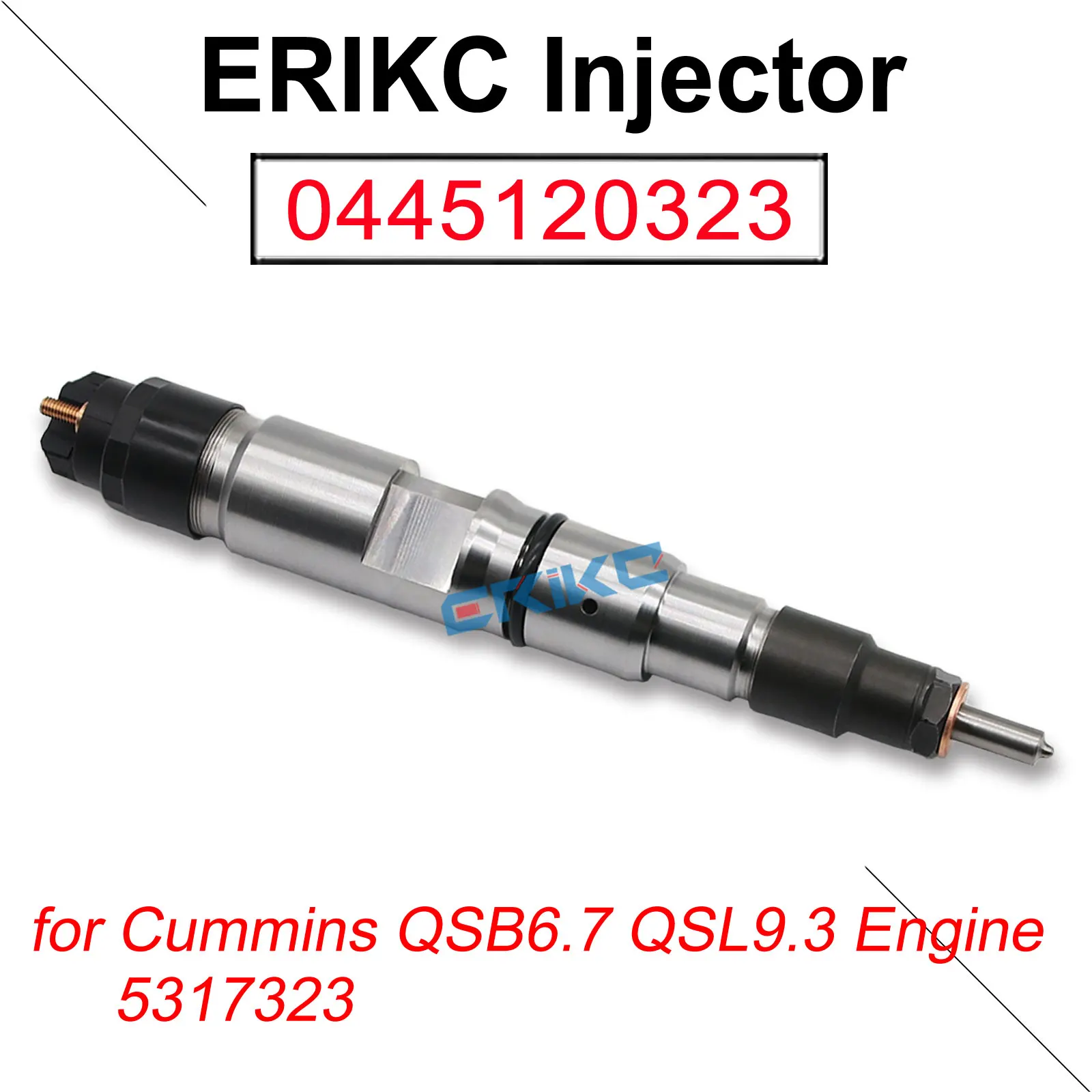 0445120323 5317323 Diesel Fuel Injector 0 445 120 323 Car Parts Nozzle 0445 120 323 Fit For Bosch Cummins QSB6.7 QSL9.3 Engine