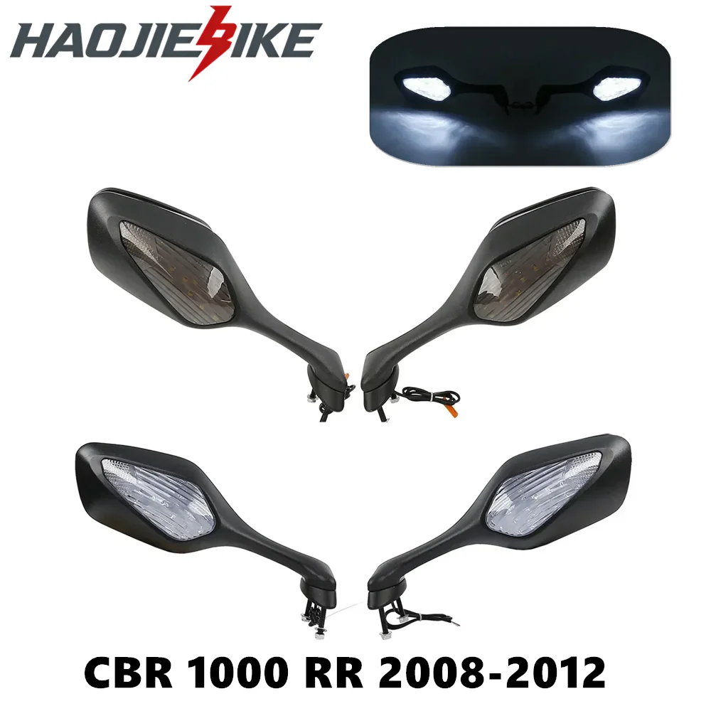 

For Honda CBR1000RR CBR 1000 RR 2008-2012 2009 2010 Motorcycle Acsessories LED Turn Signal Mirrors Parts