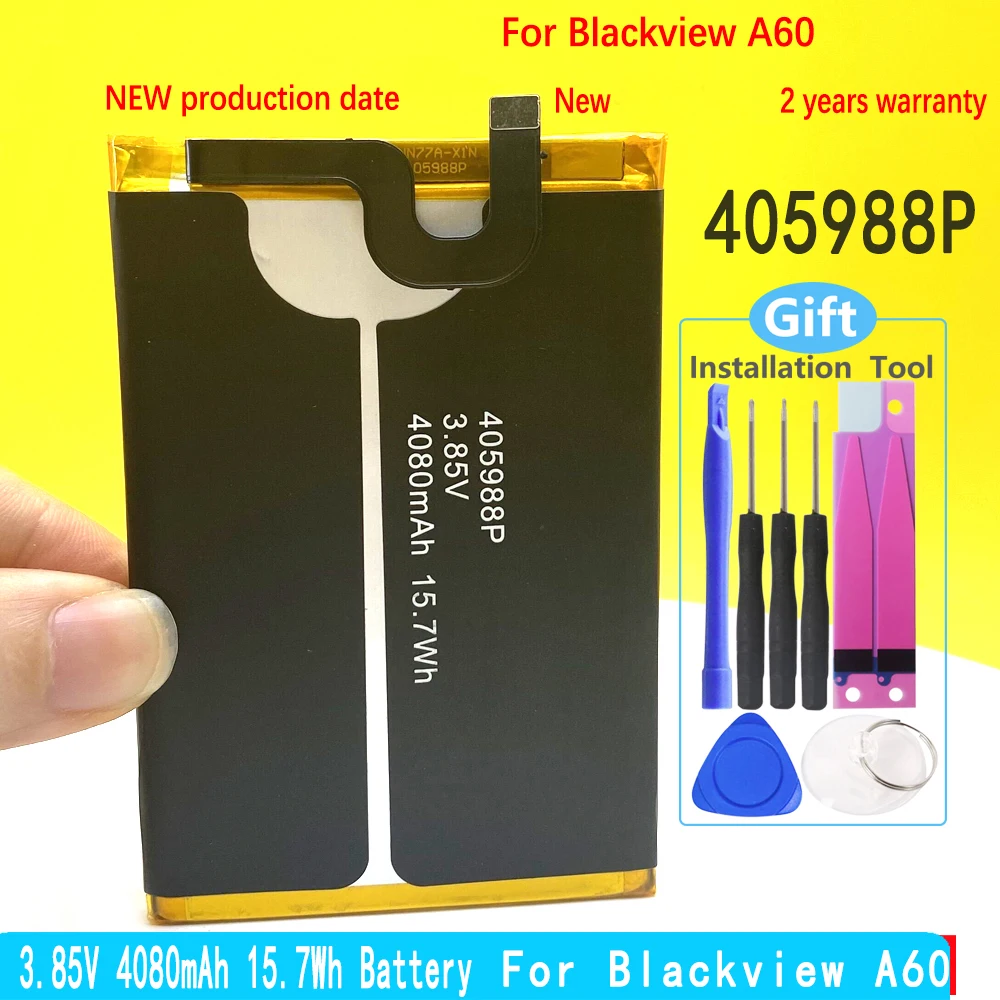 

NEW 405988P 4080mAh Battery For Blackview A60 Phone Replacement With Tracking Number