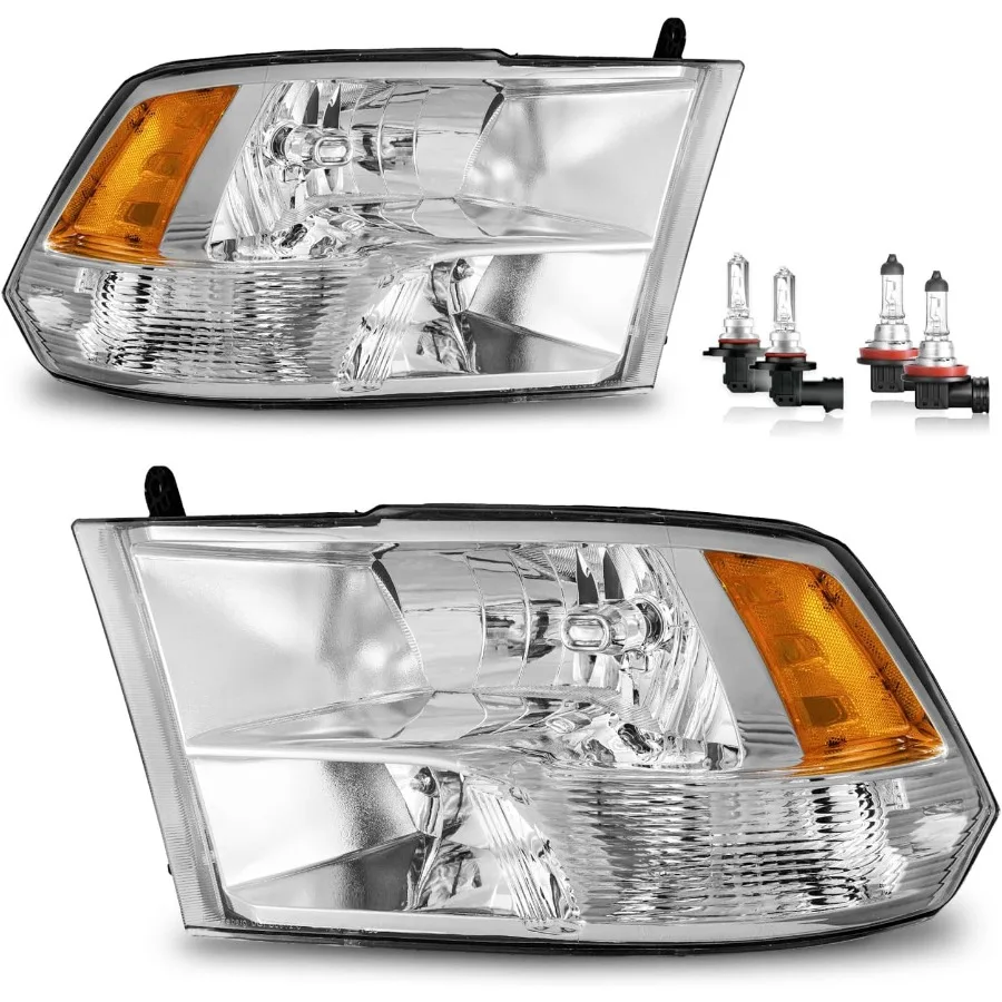 

Фары в сборе с лампочками для замены фар Dodge Ram 1500 20092018 со стороны водителя и пассажира, используемые в ночное время вождения