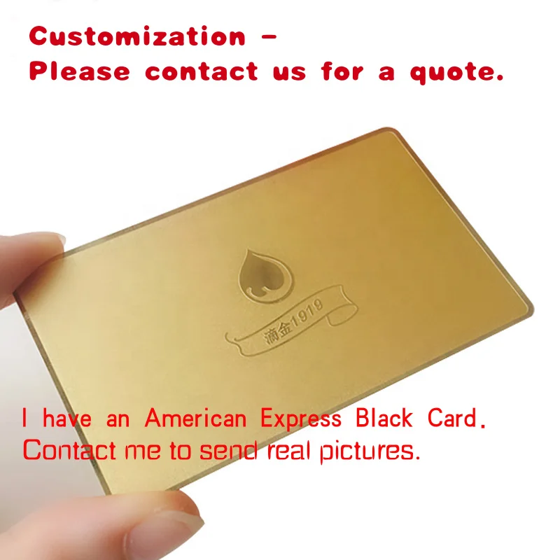 

custom.Customized Blank Metal Cards Luxury Vip Member Metal Business Card with Laser Engraving
