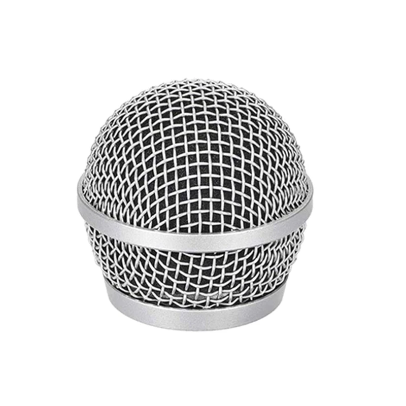 New Ball Head Mesh Microphone Grille for Shure PG58 PG48 Microphones Replacement Accessories