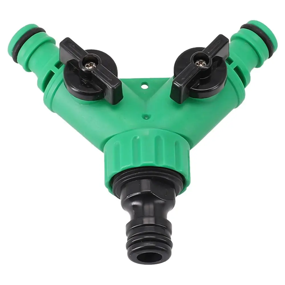 2 Way Garden Water Pipe Connectors New Y Shape With Switch Three Way Plastic Valve Plastic Valve Pipe Adapter