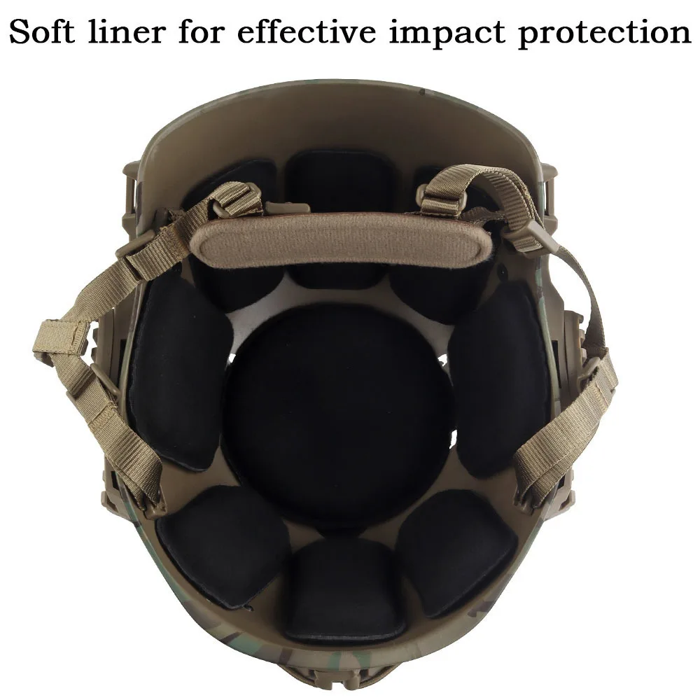 Tactical Helmet For Men Lightweight Helmet With Soft Liner Irregular Sticky Hook Loop Outdoor Hunting Sports Riding Helmet Gear