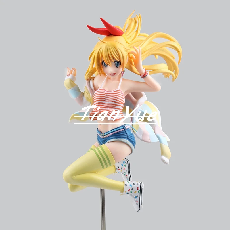 

Anime cute girl Fake Love Kirisaki Chitoge swimming suit PVC Figure Model Toy 23cm