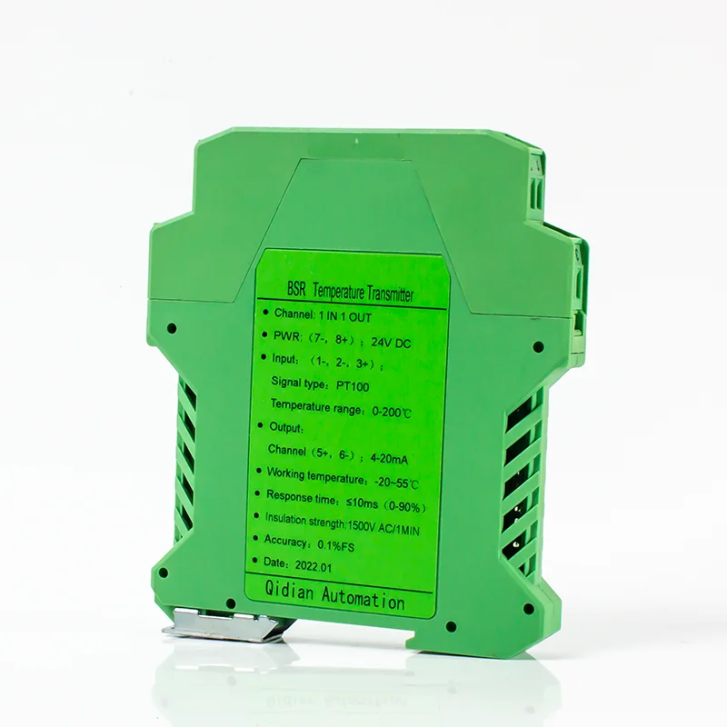 Transmissor de temperatura 0-10v 0-5v-50-500c 4-20ma rtd pt100 conversor de temperatura 50c 100c 200c 300c 500c sensor de temperatura