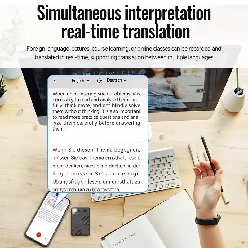 A5 AI مسجل صوت GPT التطبيق الذكي التحكم الصوت خريطة العقل نقل في الوقت الحقيقي/الملخص/الترجمة تسجيل المكالمات الهاتفية