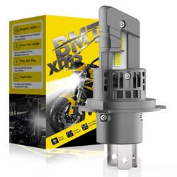 BMTxms E4X H4 LED Headlight Bulb CSP With Fan for Car Motorcycle H4 9003 HB2 LED Hi/Lo High and Low Beam Motorbike Headlamp 12V