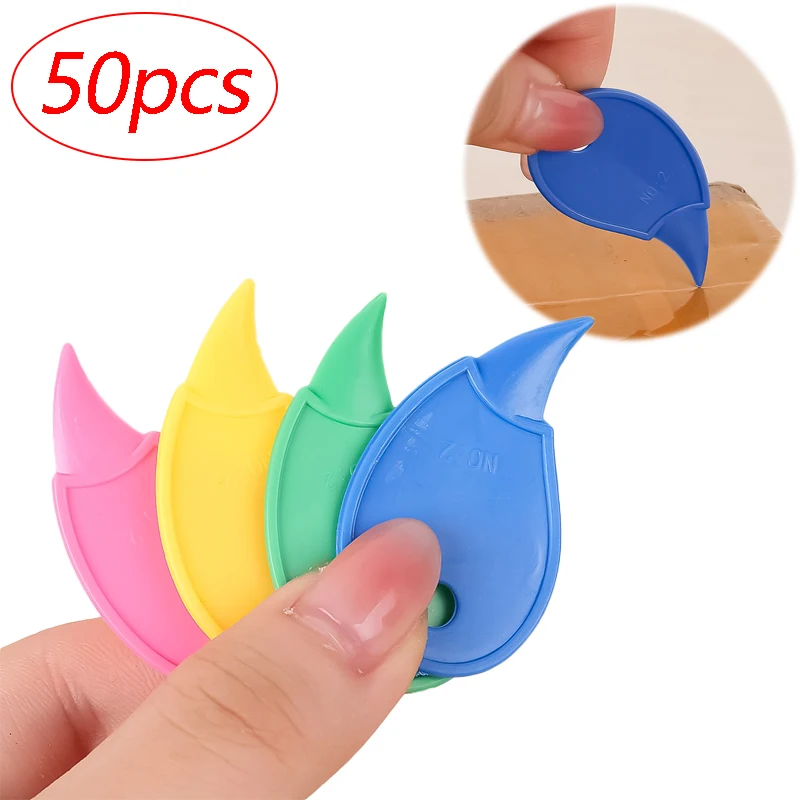 1/30Pcs Mini Portable Plastic Box Opener Pocket Art Utility Knife Parcel Express Box Paper Cutter Craft Wrapping Stationery