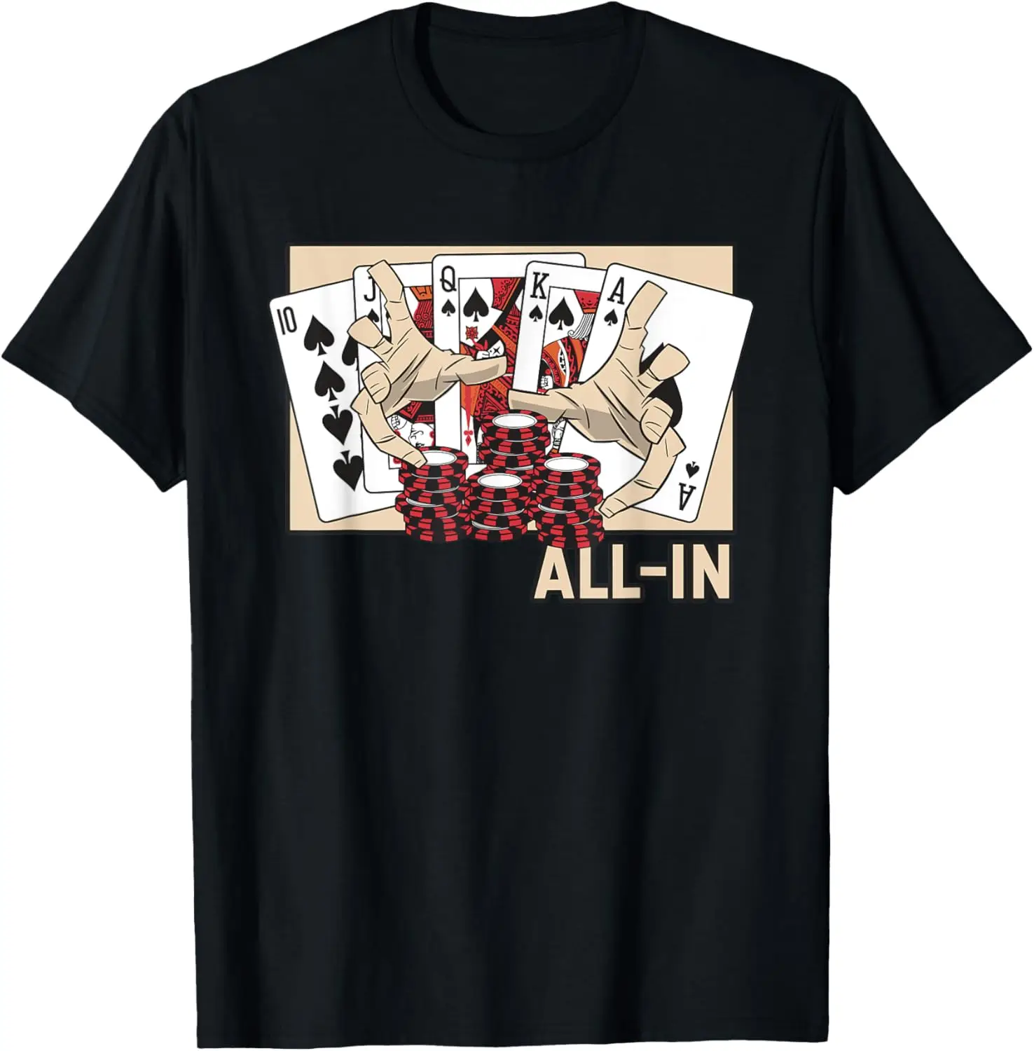 

Футболка Poker Doodle Chinese Hanzi Poker Hands Texas Holdem Poker