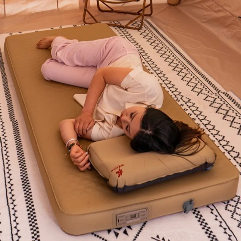 Relaxing Self-inflating Mat Convenient Extendable Sponge Mattress Multifunctional Lightweight Picnic Outdoor Camping Supplies