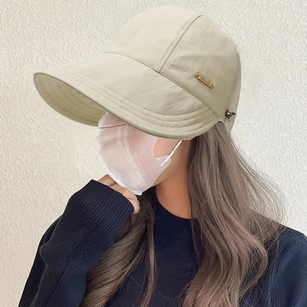 

Ladies Foldable Hat Sun Protection Wide Brim Outdoor Hat For Gardening Travel With Adjustable Head Circumference Lightweight