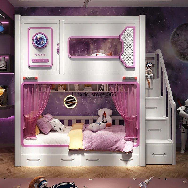 Space capsule bunk bed children's bed