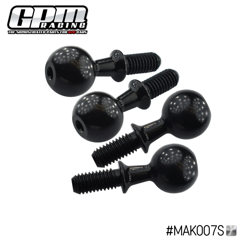 GPM Carbon Steel Pivot Balls For Front Kncukle Arms For Kraton Limitless ARA109011