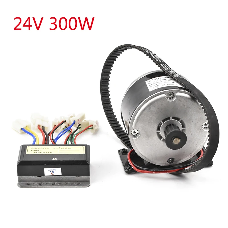 300 w 24 v DC Spazzolato Motore Kit Con 24 v Regolatore 535-5 m Cintura Per La Bicicletta Elettrica E scooter E-bike Accessori