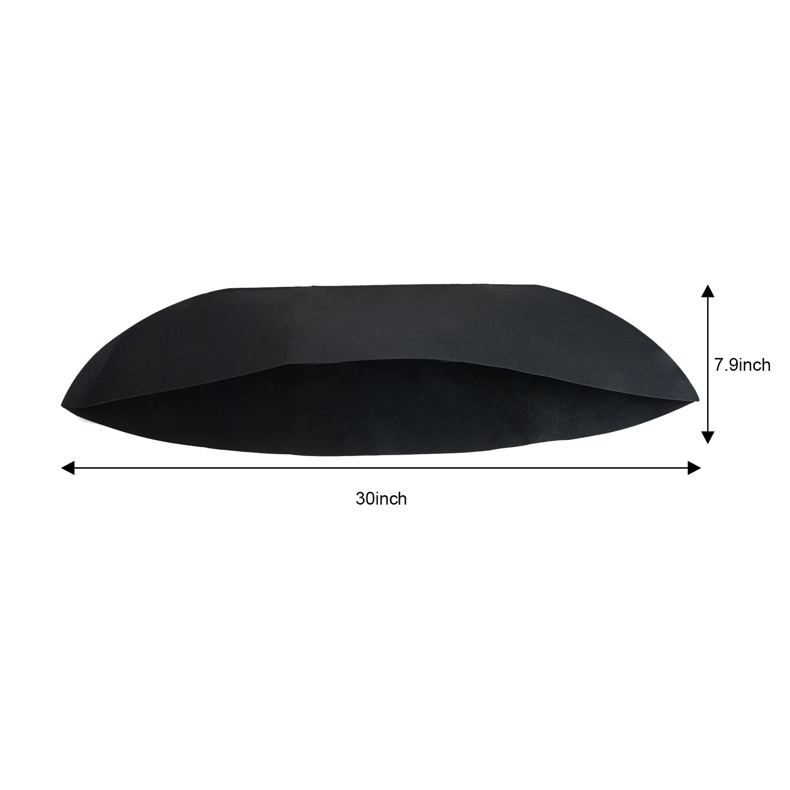 3Pcs Black Felt Window Box Liners Non-Woven Fabric Trough Planter Basket Liners for Wall Hanging Flower Pot Garden Fence Railing