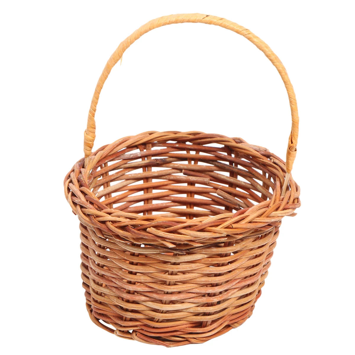 

Mini Bamboo Basket Creative Desktop Props Eco Friendly Nursery Adornment Photo Decor Storage ganization Tool