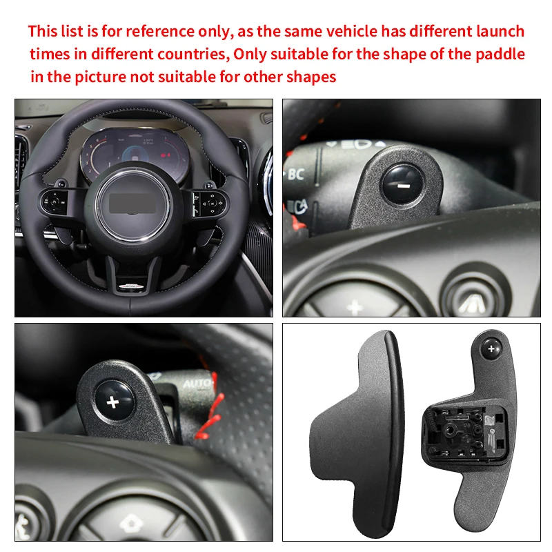 Car Steering Wheel Shift Paddle For MINI MK3 F54 F55 F56 F57 F60 CLUBMAN Cooper S ONE JCW Alloy Extend Shifter Paddles