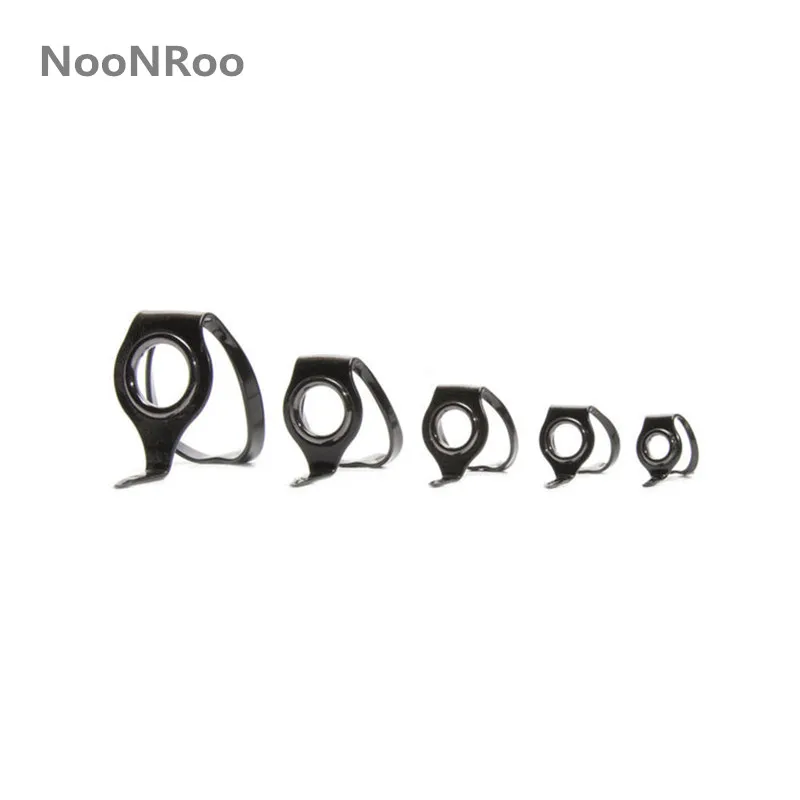 NooNRoo-LRX Guide Set for Boat Fishing Rod, Elite Turbo Guide Kits, Rrepair Guide with Alconite Ring, Add Tip, Total 6Pcs