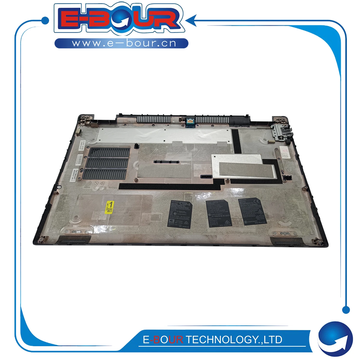 Capa inferior para laptop, para latitude 5520 e5520 03c21p 3c21p, base inferior para notebook, capa d, chassi, prata, cinza, novo