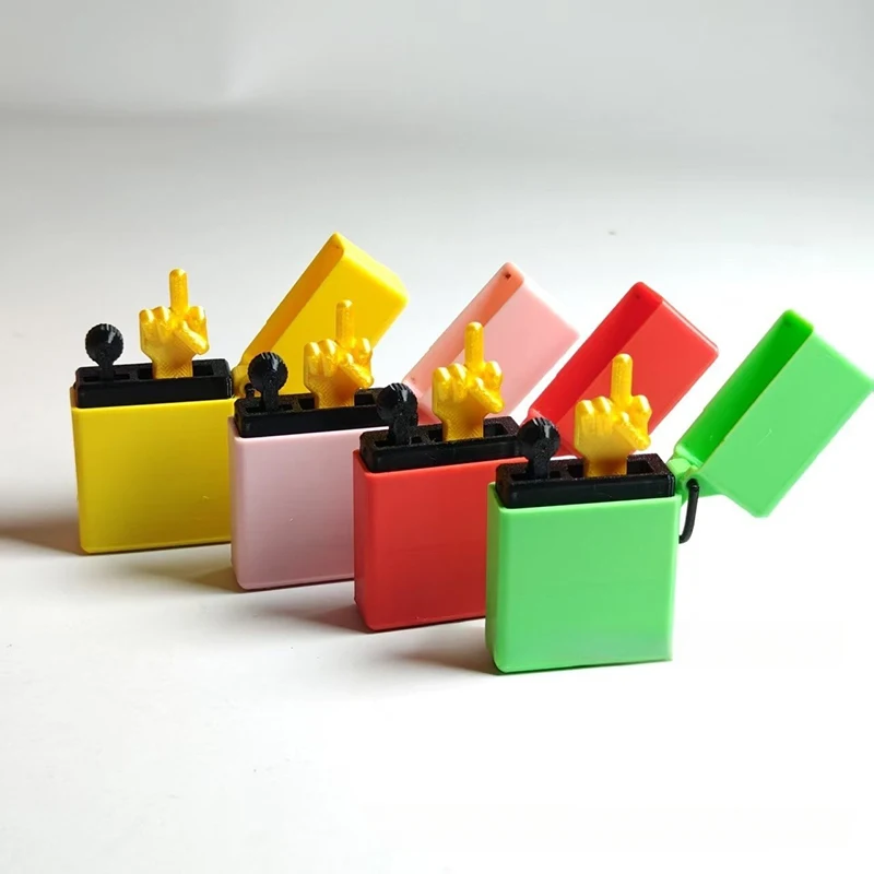 Funny Middle Finger Lighter Model, 3D Printed Middle Finger Prank Gift  Quit-Smoking Buddy Perfect Gag Gift (not A Real Lighter)