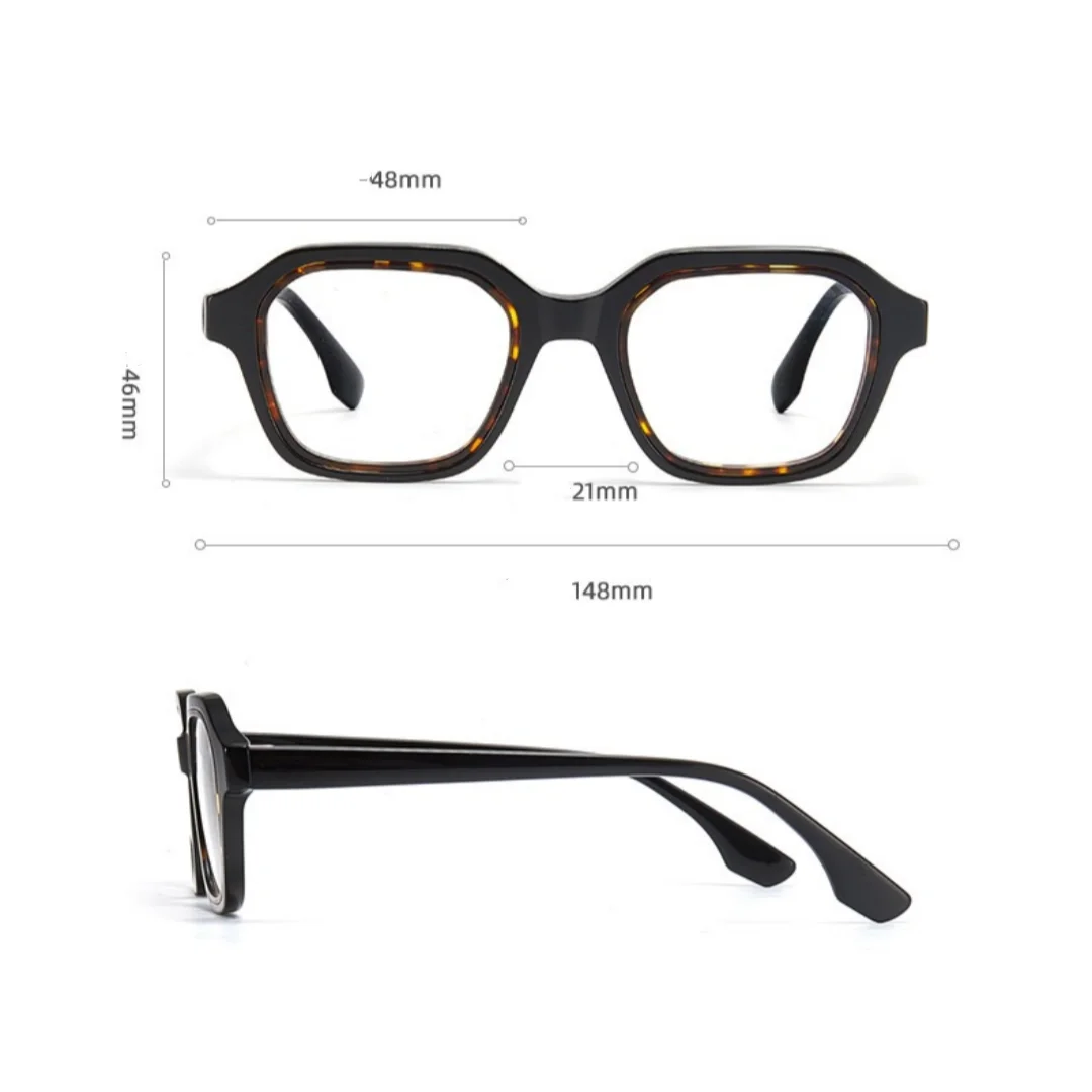 Gafas graduadas cuadradas de acetato de tendencia para mujer, gafas ópticas progresivas, gafas fotocromáticas/miopía