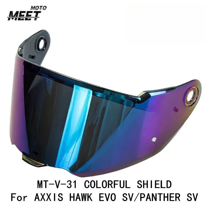 For AXXIS Helmet Visor for MT-V-31 Motorcycle Helmets Visor Lens Case for HAWK EVO SV PANTHER SV Helmet Lens Windshield 1PCS