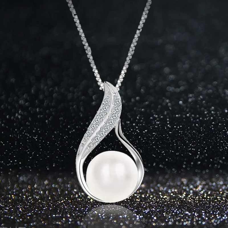 النحاس قلادة مزاجه مع اللؤلؤ قلادة اللؤلؤ المتخصصة تصميم 2024 8-9 مللي متر AAA لؤلؤ المياه العذبة قلادة قلادة الأبيض الطبيعي