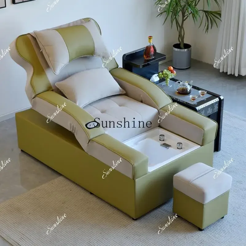 Foot massage sofa Electric ear bath Sauna foot washing integrated massage bed   TF