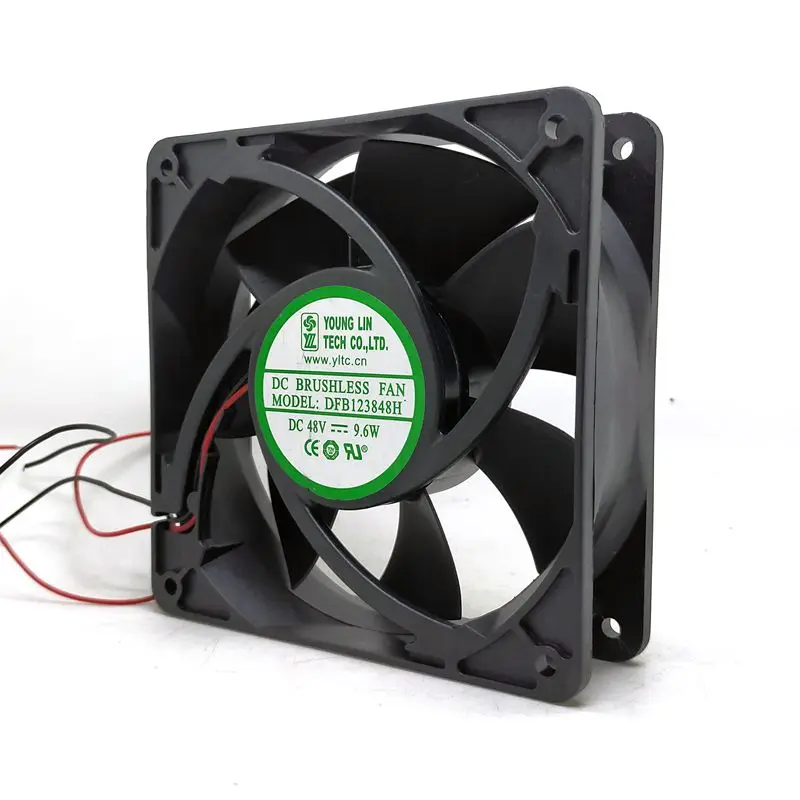 

DFB123848H 120X120X38mm 120mm 12cm 12038 48V Cooling Fan 12CM 9.6W Server Inverter Cooler