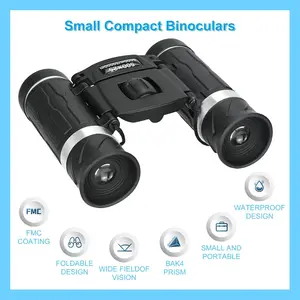 Powerful folding long -distance vision binoculars, 500x25, portable, Zoom HD, 5000m, 50000m, hunting telescope, outdoor, camping, sports 10 Main Sales Binoculo Long range - №5