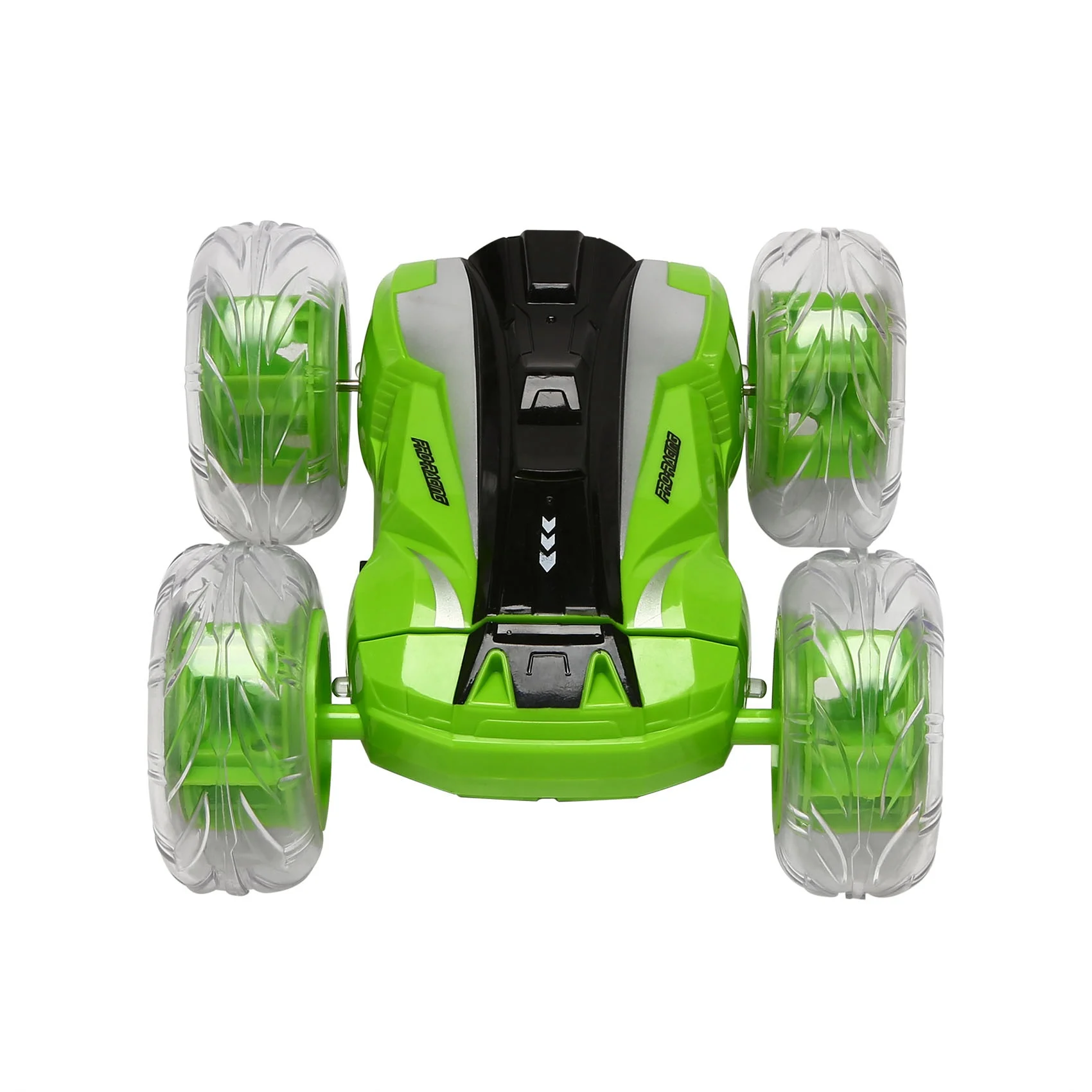 A49K-1/28 RC Stunt Car High Speed Tumbling Crawler Vehicle 360 Degree Flips Double Sided Rotating Tumbling Green