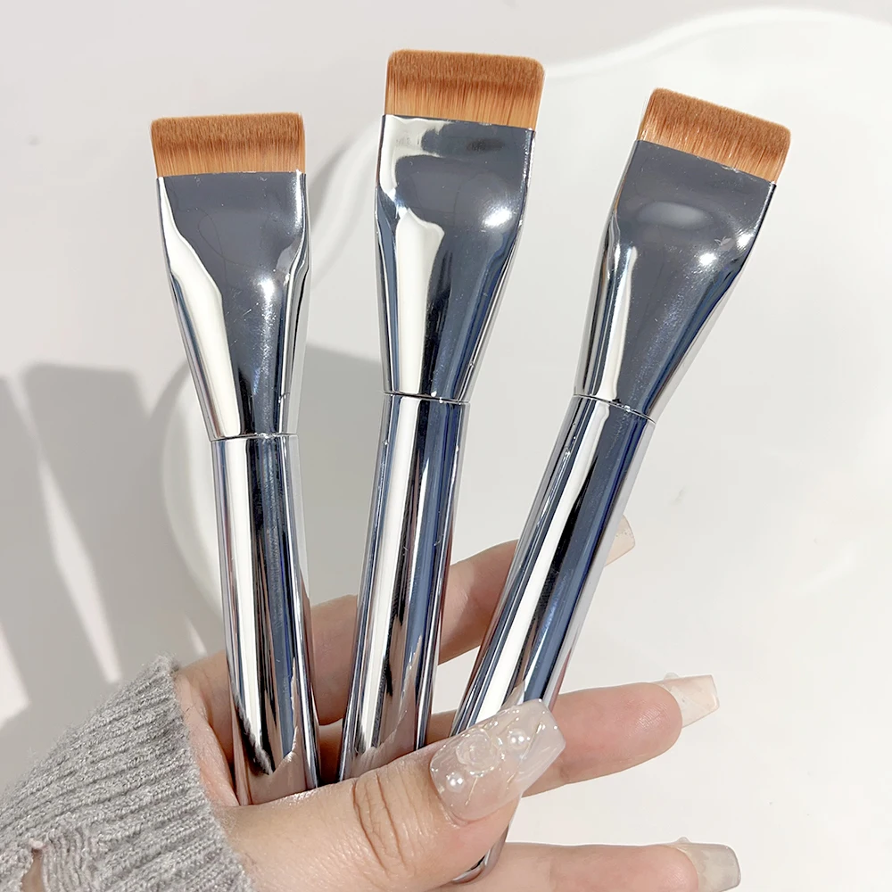 Professional Flat Head Foundation Brushes Face Concealer Contouring Makeup Brush Liquid Foundation Face Base Brush Make Up Tools