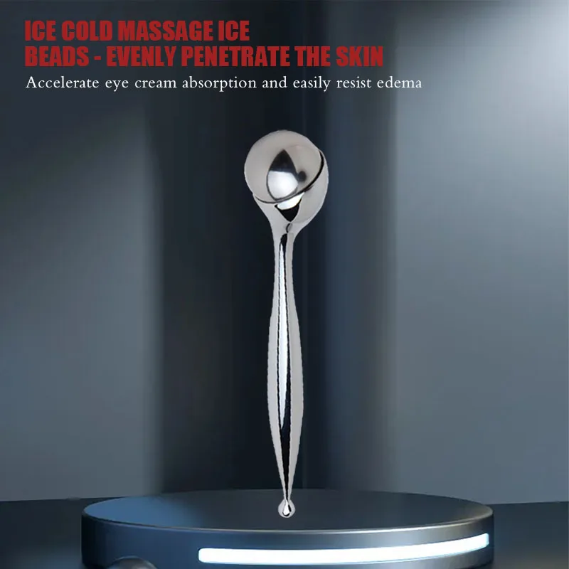 

Portable Round Head Design Metal Anti Wrinkle Facial Eye Care Roller Massage Stick To Relieve Eye Fatigue Beauty Equipment