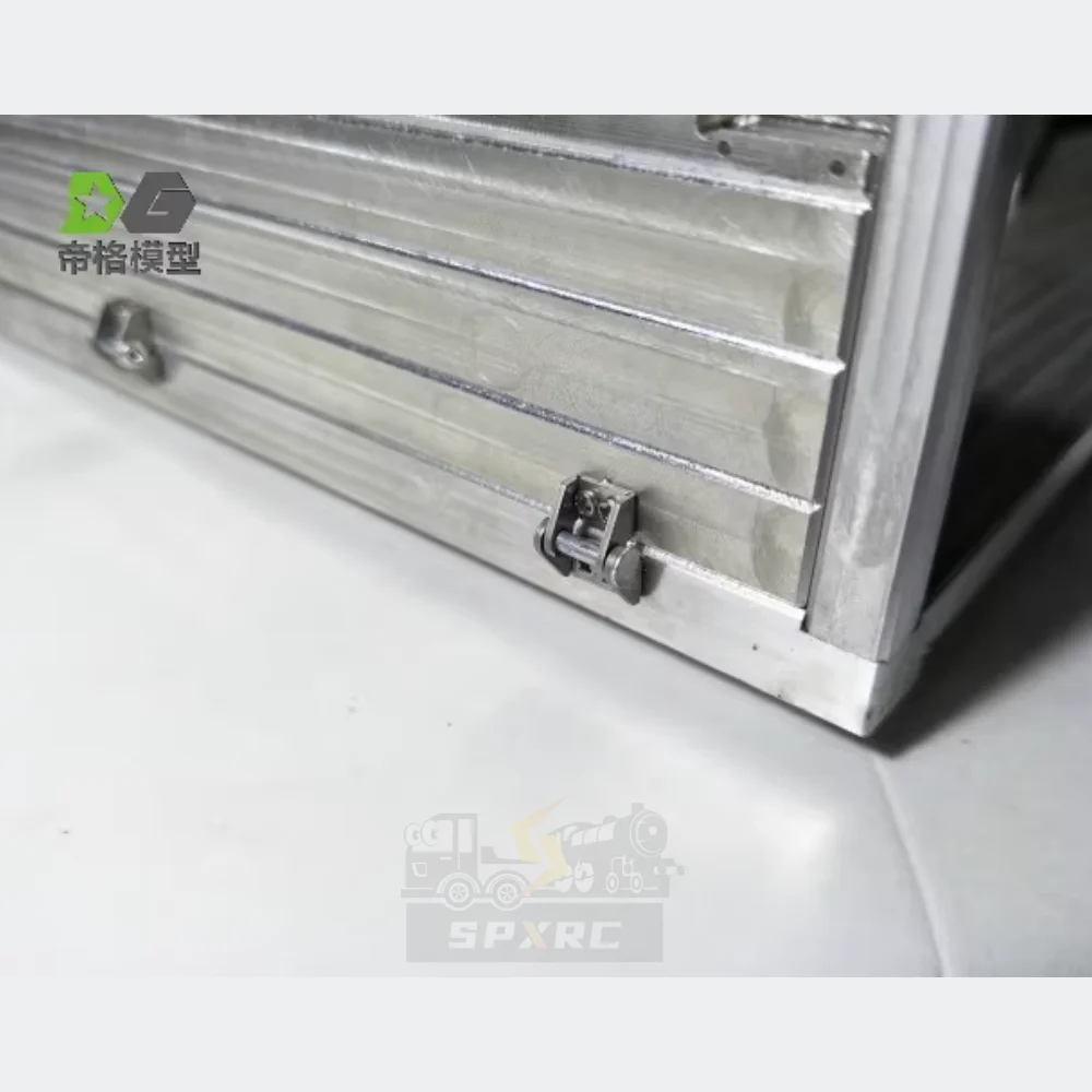 6 pçs metal reboque caixa de carga dobradiça atualização para 1/14 tamiya rc scania 770s volvo benz man 56352 trator caminhão carro brinquedo peças