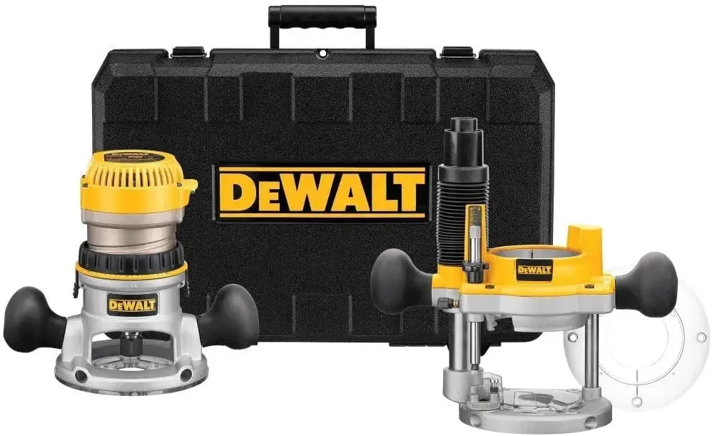 DEWALT Router, Fixed/Plunge Base Combo Kit, 11-Amp, 1-3/4 HP, (DW616PK)