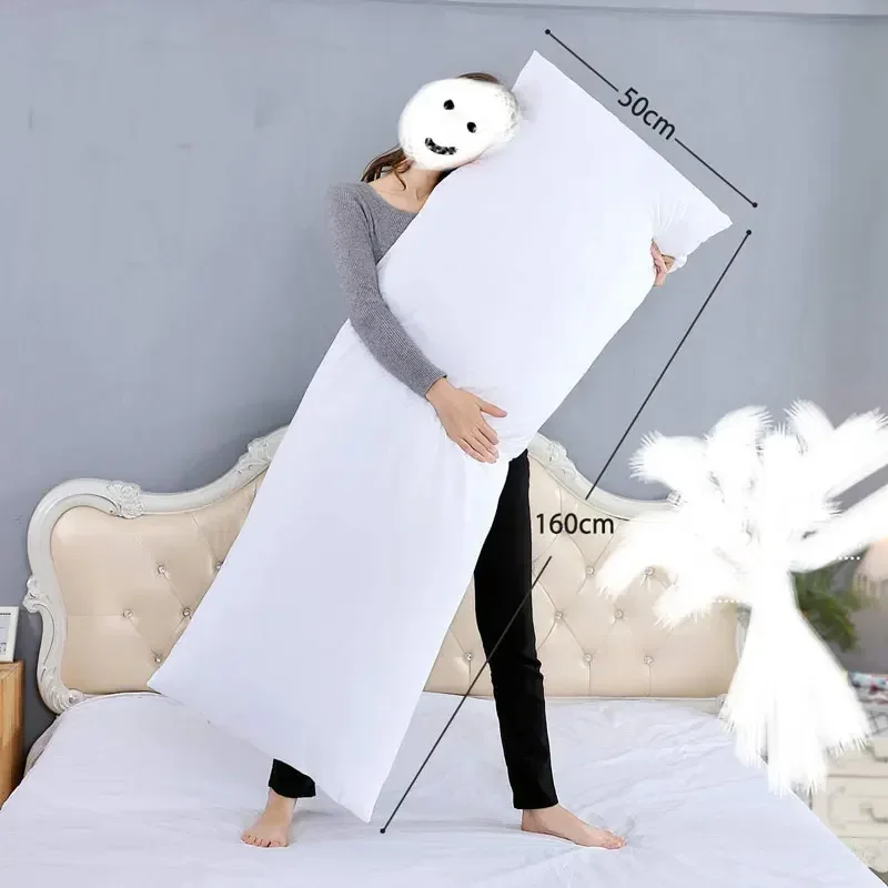 Long Pillow Inner White Body Cushion Pad Anime Dakimakura Rectangle Otaku Pillow Home Bedroom White Bedding Large Sleep Pillow