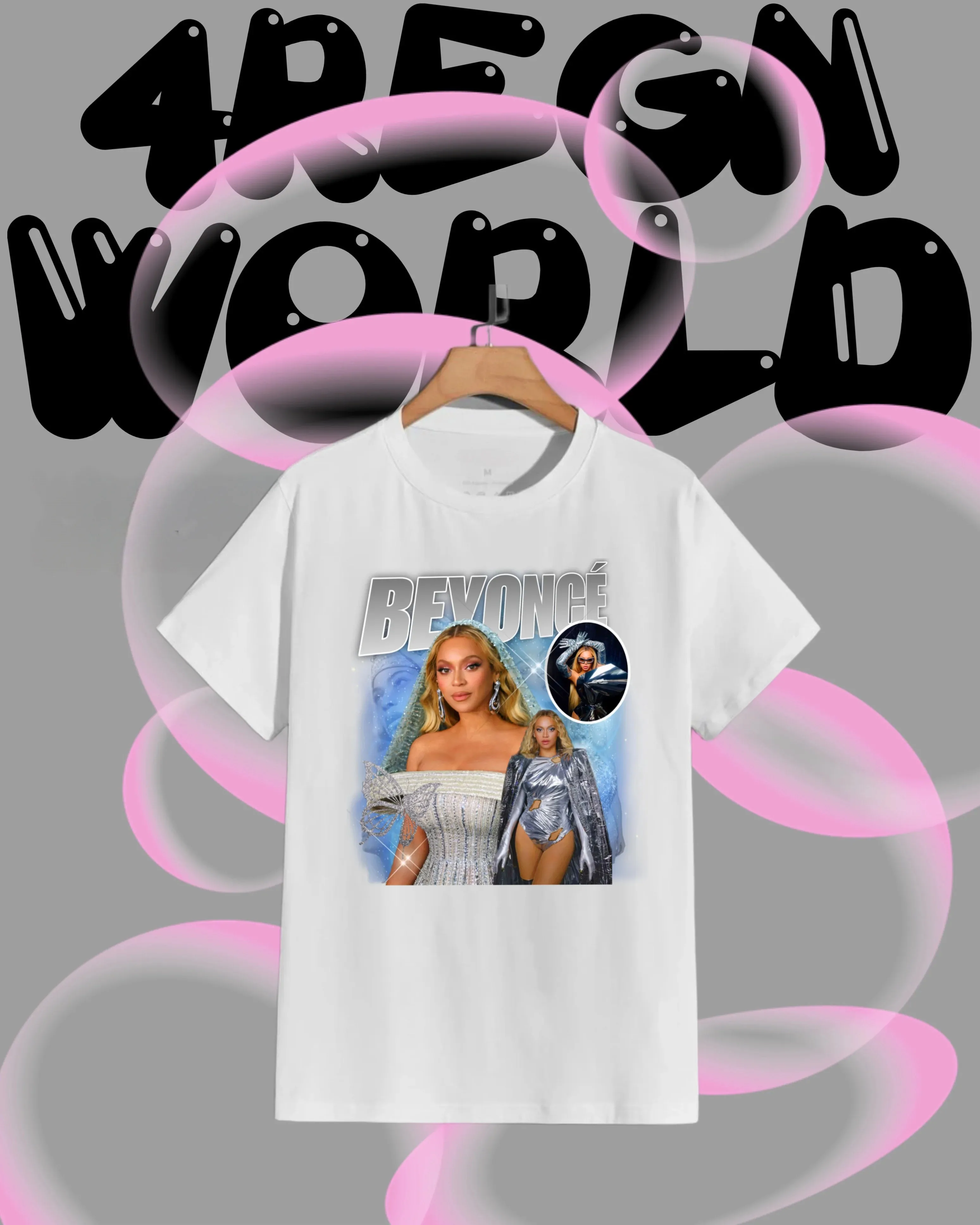 2025-26 جنوب أفريقيا الصيف المحملة بيونسيه الجرافيك 100% القطن الخالص المطبوعة مغني الراب الهيب هوب الاتجاه تي شيرت للجنسين الرجال عادية Y2k #2