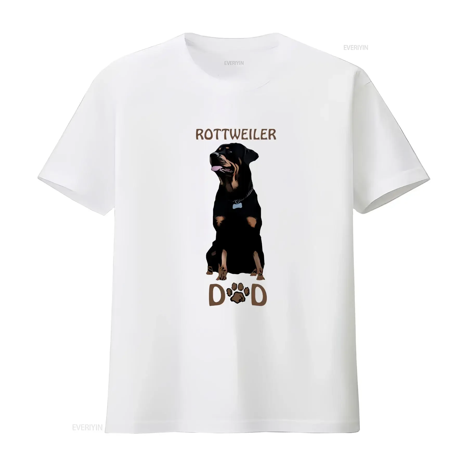 Rottweiler Dad T Dog Love Daddy Uk shirt vintage Washed Breathable Stylish Slightly Unisex Soft designer clothes streetwear
